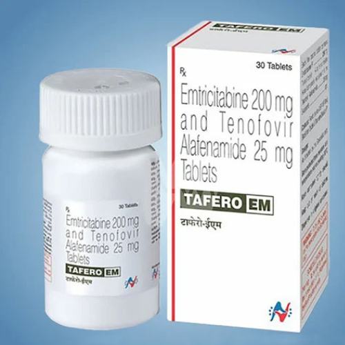Tafero Em Tablet Ingredients: Emtricitabine (200mg) + Tenofovir Disoproxil Fumarate (25mg)
